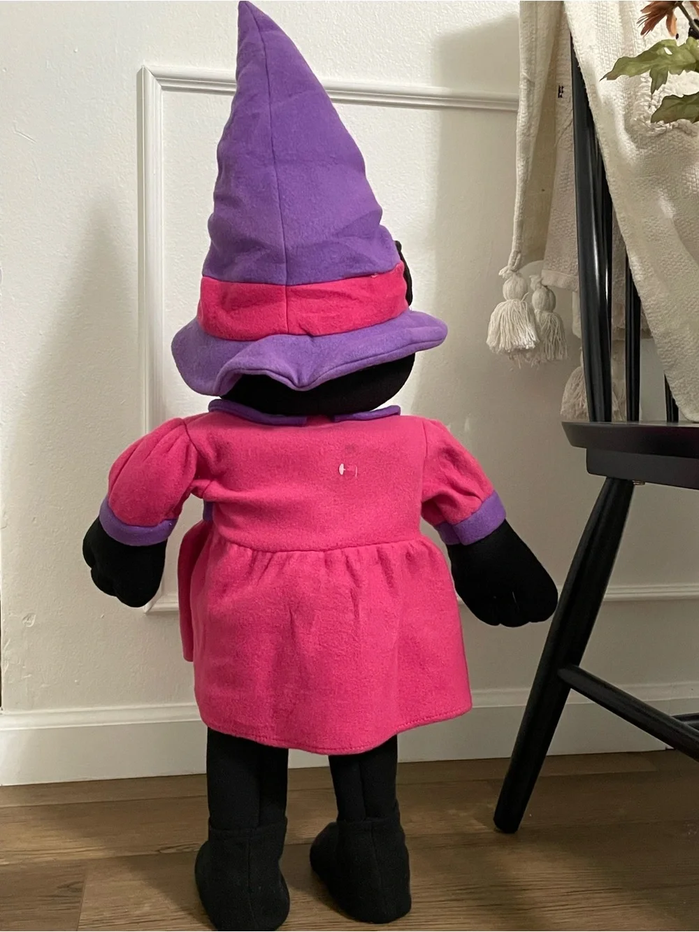 Vintage 2-foot tall Halloween black cat Porch Kid greeter from K-mart